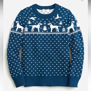 J. Crew Crewcuts Fairisle Dog Sweater 6/7 NWOT